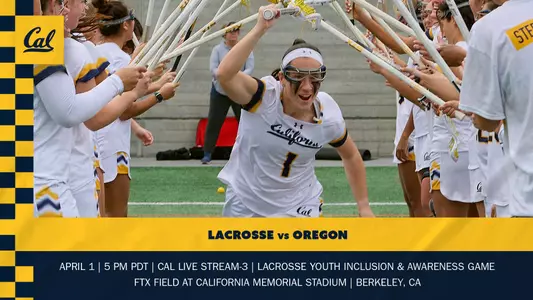 2022-04-01 Nikki Zaccaro Cal Returns Home To Face Oregon Friday Lacrosse Youth & Inclusion Game