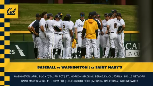 Cal Baseball: Washington/Saint Mary's Preview