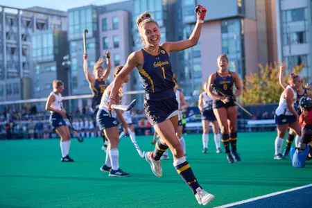 September 30, 2022; Berkeley, California, USA; Field Hockey; California Golden Bears vs UC Davis Aggies at Underhill Field. (Photo credit: Robert Edwards/KLC fotos)