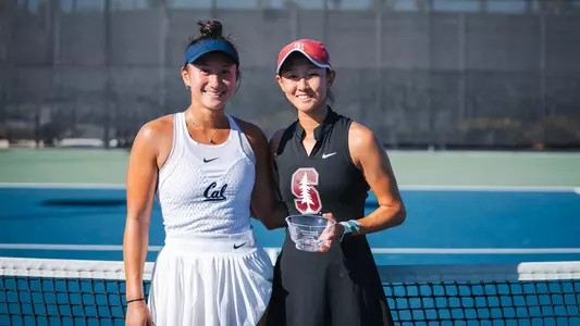 Jessica Alsola with Stanford's Connie Ma