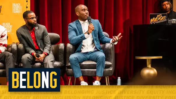 Dr. Ty-Ron Douglas speaking at the Black Student Athlete Summit