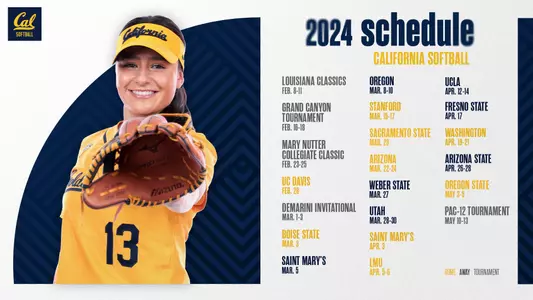 2024 Softball Schedule Graphic