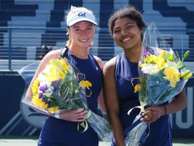 Erin Richardson and Haley Giavara on Senior Day