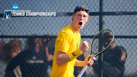 Carl Emil Overbeck with NCAA Championship logo