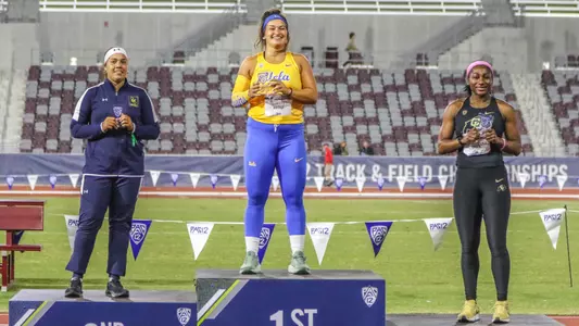 Carolina Visca on Pac-12 podium
