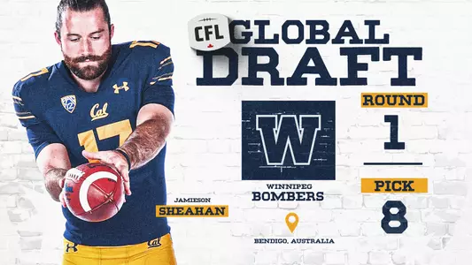 2023-05-02 Sheahan Selected By Winnipeg In CFL Global Draft