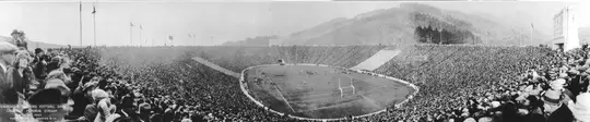 The grand opening of California Memorial Stadium occurred in front of a sold out crowd during the 1923 Big Game.