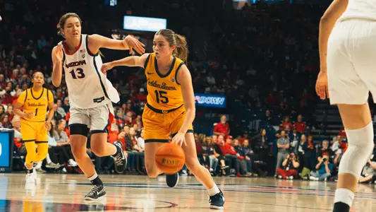 Kemery Martin drives against Arizona
