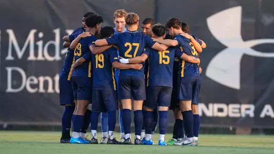 Team huddle at CSUN
