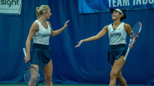 Valentina Ivanov and Jessica Alsola clinch doubles at UW in ITA Indoors