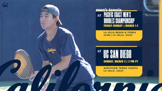 Jonathan Irwanto, preview graphic for doubles tournament and UCSD match