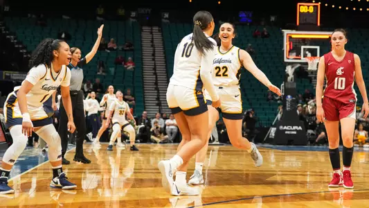 Cal celebrates win over Washington State in Pac-12 Tournament