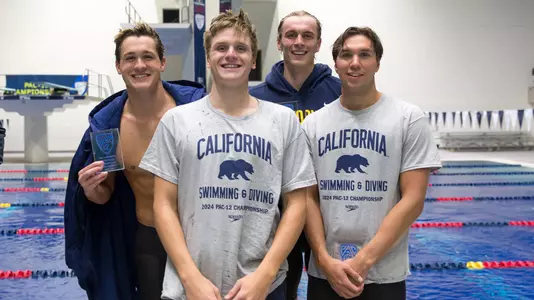 Men's 800 free relay at Pac-12 Championships