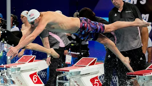 Brooks Curry, member of the Cal postgrad training group / men's swimming