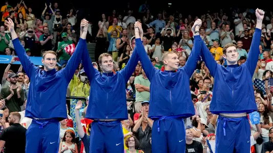 Ryan Murphy, Hunter Armstrong, and 4x100 men's medley relay - silver medal