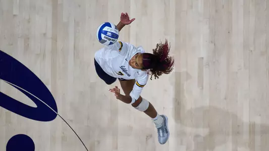 September 21, 2024; Berkeley, California, USA; Women's Volleyball; UCLA Bruins versus the California Golden Bears at Haas Pavilion. Mandatory credit: Robert Edwards/KLC fotos