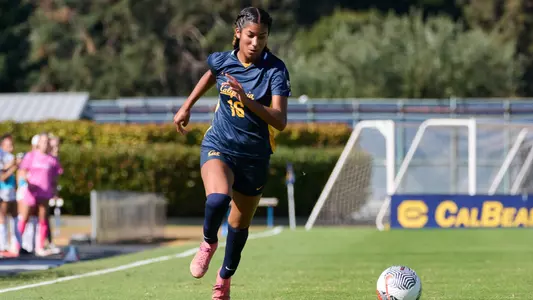 September 28, 2023; Berkeley, California, USA; Women's Soccer; California Golden Bears vs Arizona Wildcats at Edwards Stadium. Soleil Dimry (16). Mandatory credit: Robert Edwards/KLC fotos