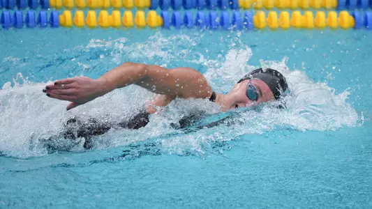 Mia West,January 17, 2025; Berkeley, California, USA; W Swim: California Golden Bears vs USC Trojans at Spieker Aquatics Center; Photo credit: Catharyn Hayne / KLC fotos
