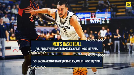 John Camden drives to the hoop vs. CSU Bakersfield at Haas Pavilion