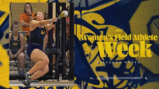 Giavonna Meeks ACC Women's Field Athlete of the Week (2/11/25)