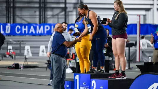 Giavonna Meeks & Mo Saatara at 2025 ACC Indoor Championships