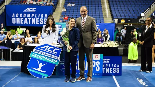 University of California, Berkeley during the 2025 ACC Gymnastics Championship in Greensboro, N.C. Saturday March 22nd, 2025 (Photo by Jaylynn Nash/ACC)