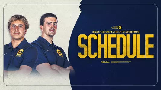 Cal men's water polo 2025 schedule graphic