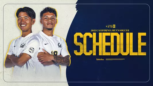 2025 Cal Men's Soccer Schedule graphic