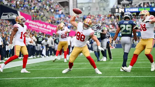 2026-01-14 Jake Tonges 4 Move On To NFL’s Divisional Round NFL: San Francisco 49ers at Seattle Seahawks