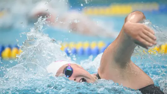October 25, 2025; Berkeley, California, USA; Swim: California Golden Bears vs Arizona State Sun Devils & Stanford Cardinal Tri-Meet; Mia West (Photo credit: Eakin Howard/KLC ƒotos)