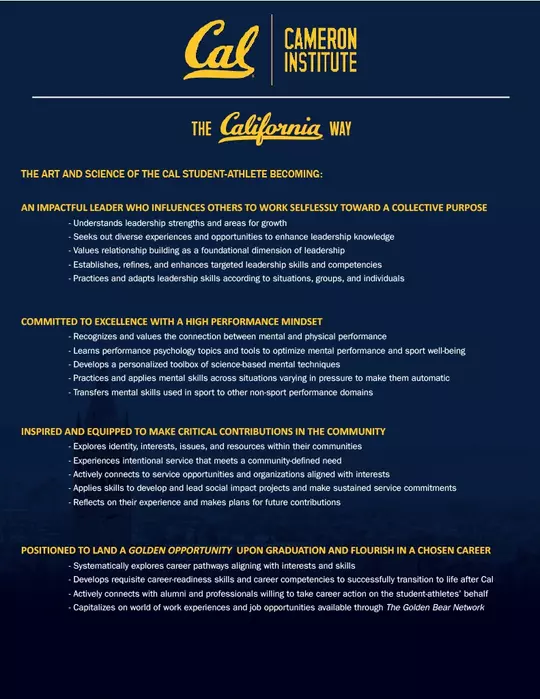 THE CALIFORNIA WAY DOCUMENT