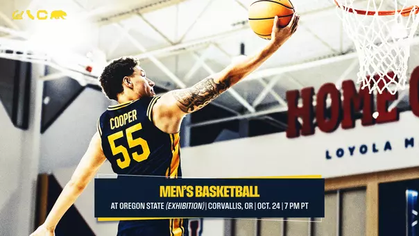 Michael Cooper takes the ball to the hoop at LMU - web preview graphic