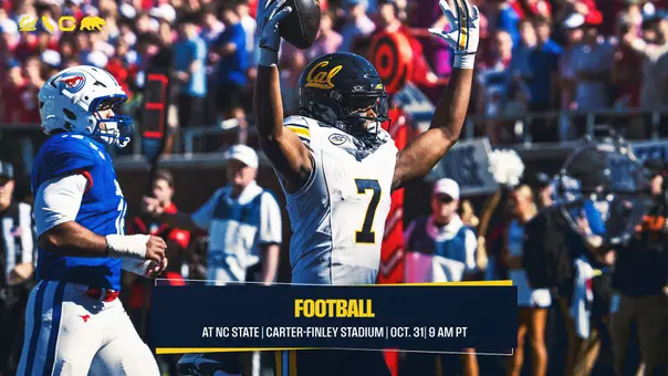 Cal FB at NC State (10.31.2026) Web Preview Graphic