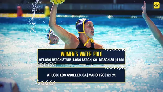 Maria Bogachenko looks to attack in a game vs. Indiana at Spieker Aquatics Complex - web preview graphic