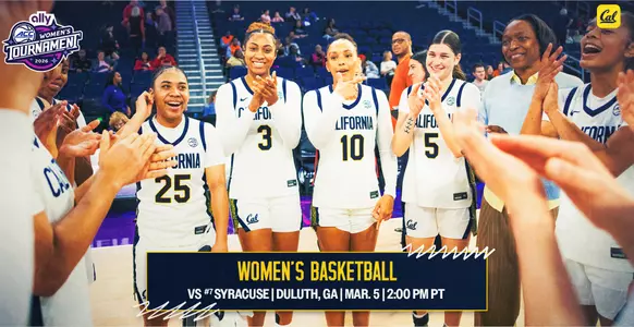 Cal WBB vs Syracuse ACC second Round