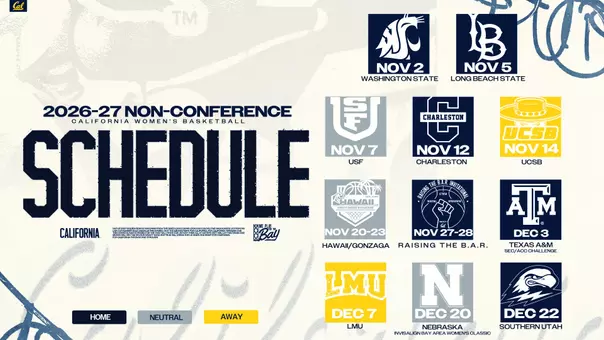 Cal WBB 2026-27 nonconference schedule