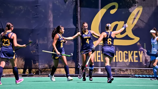 Cal FH: Liz Klompmaker celebrates after a goal against Columbia