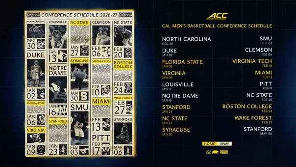 2026-27 Cal Men's Basketball ACC Schedule