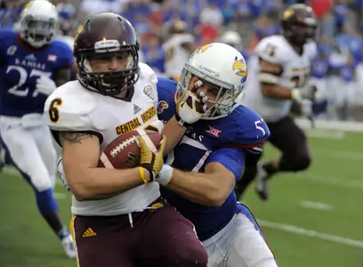 Saylor Lavallii rushed for 105 yards and two touchdowns versus Eastern Michigan.