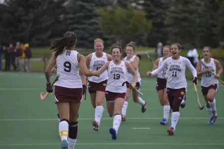 Chippewas celebrate game-winning goal