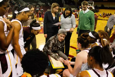 CMU coach Sue Guevara