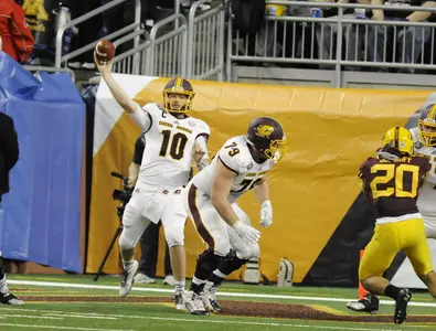 CMU quarterback Cooper Rush is one of 15 quarterbacks nationwide to make the Unitas Golden Arm Award Midseason Watch List.