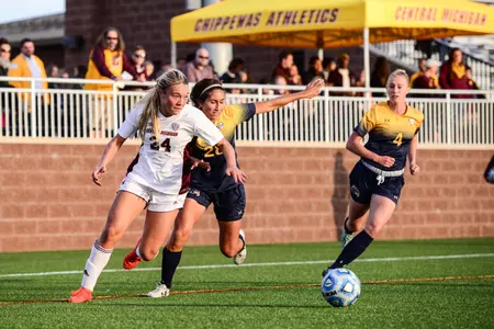 Junior mid Jamie Rademacher leads CMU and ranks fourth in the Mid-American Conference with five assists.