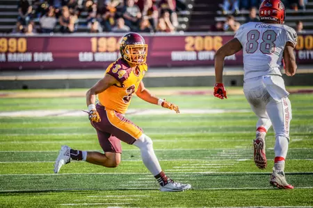 Fifth-year senior Colton Odykirk, a Mount Pleasant native, is the third generation of his family to play at CMU.
