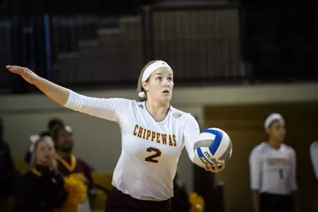 Jordan Bueter and her CMU teammates entertain Eastern Michigan on Thursday (7 p.m.) at McGuirk Arena.