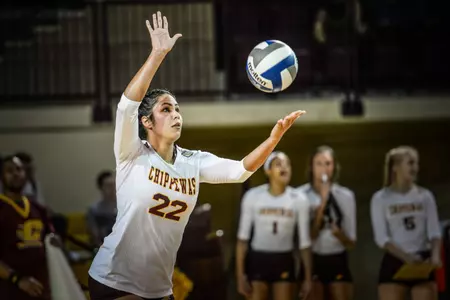 Kathia Sanchez is the lone senior on the CMU volleyball roster