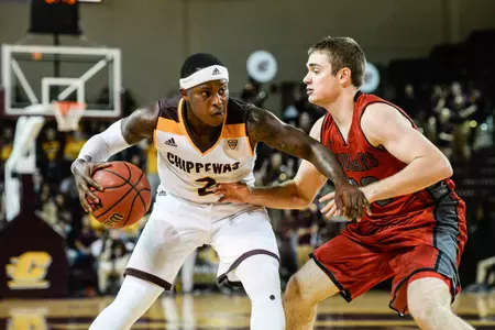 Senior guard Braylon Rayson and his Chippewa teammates will play host to William & Mary on Tuesday (7 p.m.) at McGuirk Arena.