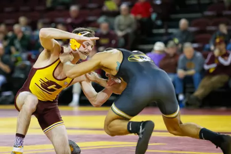 Colin Heffernan won the 157-pound title Saturday as CMU opened the season at the Eastern Michigan Open.