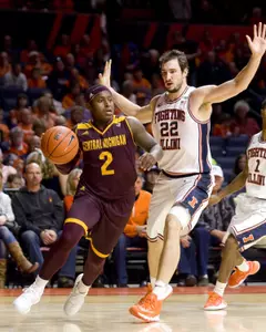 After a 19-point loss at Illinois 11 days ago, Braylon Rayson (2) and the CMU return to the court on Wednesday with a game at Montana State.