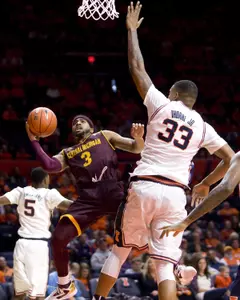 Marcus Keene scored a career-high 44 points Wednesday in CMU's 106-103 win at Montana State.